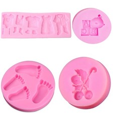 3D Silikon Fondant Baby