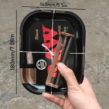 Magnetische Rolling Tray 18x14cm mit Drehmaschine Zigarettenroller Joint