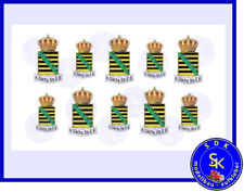 Königlich Sächsische Eisenbahn Sachsen Wappen Aufkleber Decals - Spur G