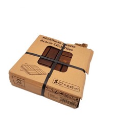 Klick Holzfliese Bodenbelag Akazie 30 x 30 cm 5er Pack Terrasse Balkon Garten