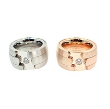 Edelstahlringe Damen 14 mm