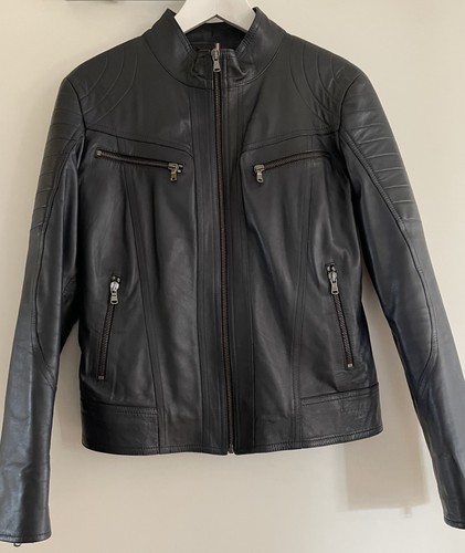 Damen lederjacke dunkelblau - damen,