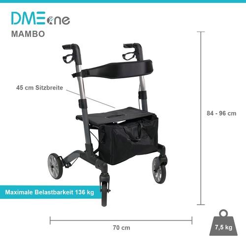 Rollator aluminium - rollator,
