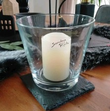 Teelichtgläser 12cm Maxi Teelicht Windlicht Kerzengläser Kerzen Halter Glas