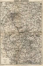 Westdeutschland Reisekarte