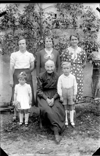 Portrait familie frau kinder - familie,