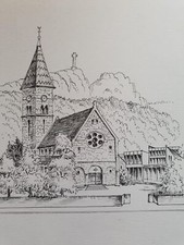 Zeichnung Tinte auf