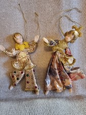 2alte Weihnachtsengel Wachs Kopf und Hände Weihnachtsschmuck ca 15 cm Engel 