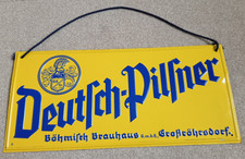 altes Blechschild Reklameschild Deutsch Pilsner Böhmisch Brauhaus Großröhrsdorf