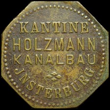 WERTMARKE: 20 Pfennig. KANTINE