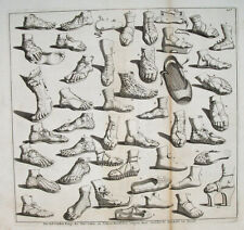 Antike Schuster Schuhwerk Leder Riemen Sandale Schuhe Fuß shoe scarpa calzolaio 