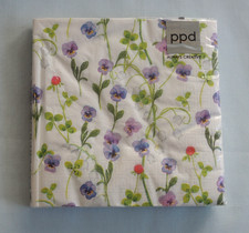 20 Servietten Blumen Veilchen