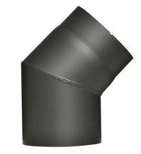 FireFix Ofenrohrbogen 45° Ø 150 mm schwarz ?Rohr Bogen Ofen Kaminrohr Rauchrohr