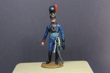 Vollplastische Zinnfigur: bayrischer o. österreicher Offizier 1810-15 , 54mm