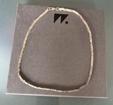 Bernd Wolf Kette Silberplättchen/-dreiecke 925 mit OVP Karabinerverschluss