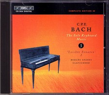 C.P.E. BACH Clavichord Sonata Vol.5 Miklos Spanyi BIS CD Carl Philipp Emaunel