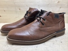 RIEKER HERREN BOOTS  STIEFEL STIEFELETTEN SCHNÜRBOOTS GR:43 UK:9 BRAUN