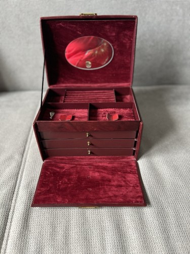 Vintage schmuckkoffer echtes - schmuckkoffer, /