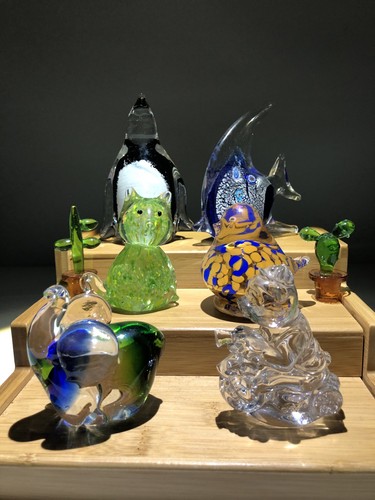 Vintage kunst glasfiguren - vintage,