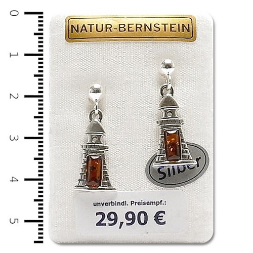 Natur bernstein ohrringe - bernstein,