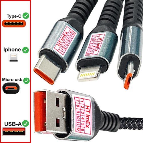 3in1 micro usb schnell - 3in1,