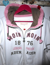 Adenauer⚓co Sweatshirt Sweatjacke Moin Moin Lebensfreunde Freunde  beige XL 48