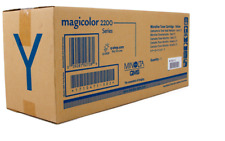 Original QMS KONICA MINOLTA MAGICOLOR 2200 Toner Gelb / Yellow MIT SERIENNUMMER!