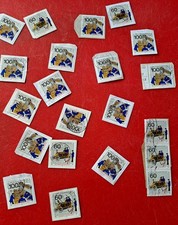 21 X ZUSCHLAGSMARKEN "DEUTSCHE POST " UNIFORMEN UND AUTO, a Papier! OR. FOTO! 