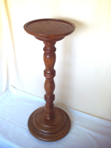 Holz blumensäule vintage - holz,