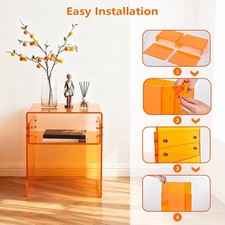 Acryl Beistelltisch 2-Ebenen