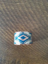 Indianerring verstellbar mit schönem Muster