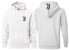 JUVE FULL ZIP HOODIE HOODIES JUVENTUS SOCCER TEAM ITALIA LOGO