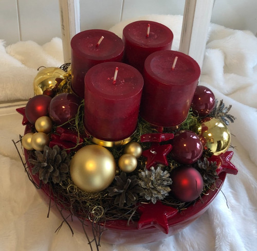30cm adventsgesteck mit 4 - 30,