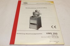 Betriebsanleitung - Metall-Kreissägemaschine Kreissäge - EISELE - VMS 350 - 1994