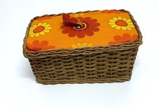 Eierwärmer Korb, Vintage, orange, für 6 Eier