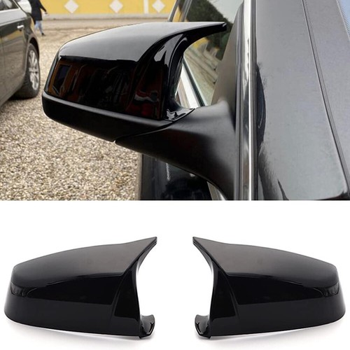 Glanz schwarz spiegelkappe - 2x,