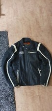 Lederjacke Motorrad Jacke IXS Schwarz Weiß 56 Herren Bikerjacke