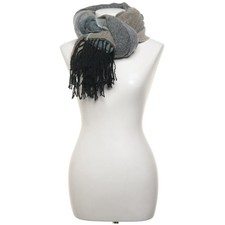 Schal, Damen, Grau/Beige/Blau