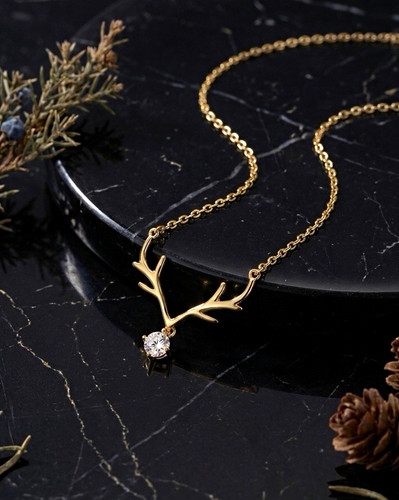 Damen halskette 18k - damen, vergoldet
