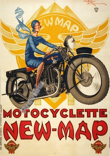 Vintage französin motorrad - vintage,