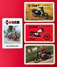 4 x DDR Reklame Taschenkalender 1986 - 90 IFA MZ Motorrad  ( 159057