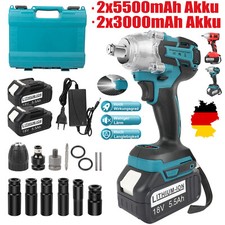 650N.M Bürstenloser Akku Schlagschrauber 1/2" Ratschen Akkuschrauber Für Makita 