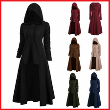 Mantel mit Kapuze einfarbig