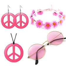 Hippie kostüm stück - hippie, 5