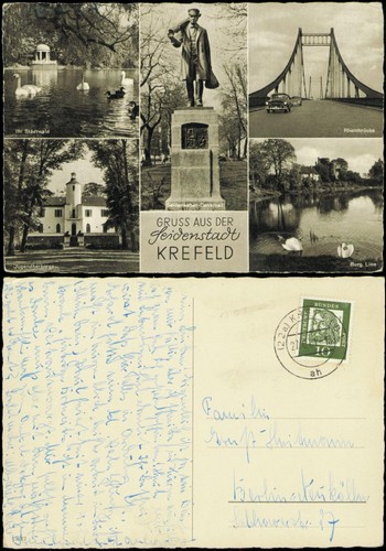 Ansichtskarte krefeld crefeld - ansichtskarte,