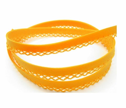 Schrägband mit häkelborte - schrägband,