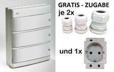 AP Elektro Feuchtraum Verteiler 3-reihig 3 x 18TE 54TE IP55 mit Zubehör