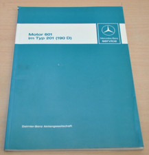 Mercedes Benz Motor OM 601 W 201 190 D 2,0l Werkstatthandbuch Einführung 1983