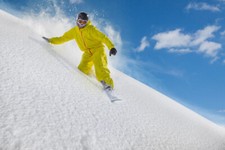 Wandbild: Snowboard-Freerider