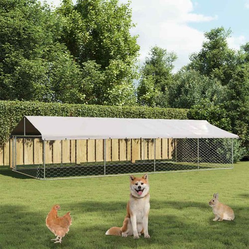 Outdoor hundezwinger mit - outdoor, dach